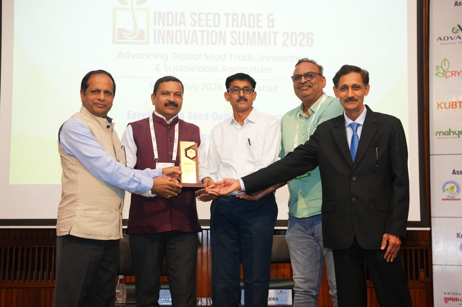 Mahabeej Receives Award at India Seed Trade & Innovation Summit 2026, Hyderabad